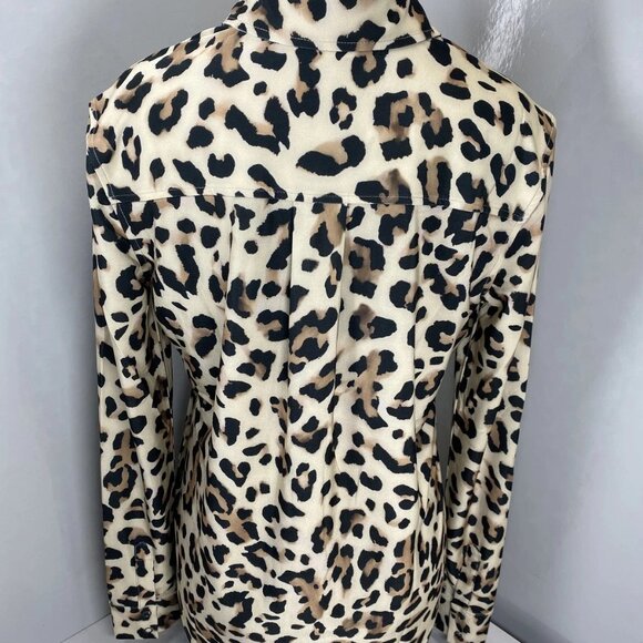 Anatomie “Tania” Cheetah Snap-Front Blouse – Size S (NWT) - Picture 7 of 9